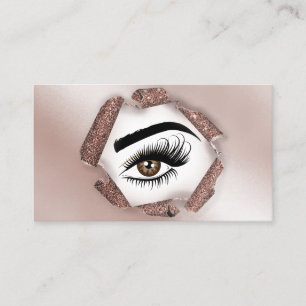 Makeup artist Wink Eye Beauty Salon Lash Extension Visitenkarte