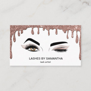 Makeup artist Wink Eye Beauty Salon Lash Extension Visitenkarte