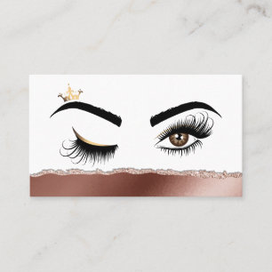 Makeup artist Wink Eye Beauty Salon Lash Extension Visitenkarte