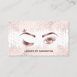 Makeup artist Wink Eye Gold Confetti Lashes Visitenkarte