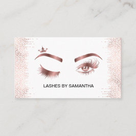 Makeup artist Wink Eye Gold Confetti Lashes Visitenkarte