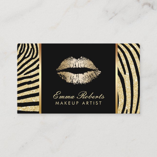 Makeup Artist Zebra Ristorante da Valentino Visitenkarte (Vorderseite)