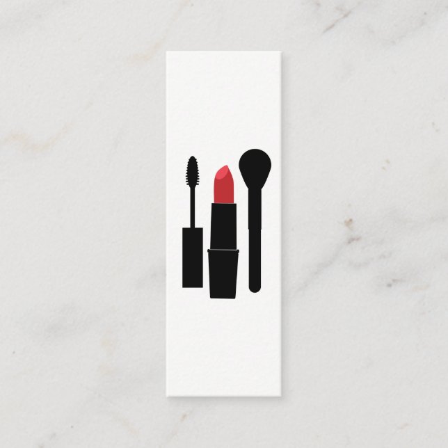 Makeup Beauty Mini Visitenkarte (Vorderseite)