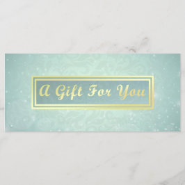 Makeup Beauty Salon Blue & Gold Geschenkgutschein