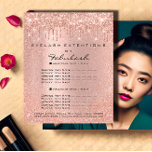 Makeup Beauty Salon Haare Rose Glitzer Flyer Tropf<br><div class="desc">FlorenceK Luxus-Beauty-Salon-Sammlung</div>