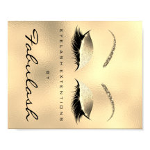 Makeup Beauty Salon Name Gold Glitzer VIP