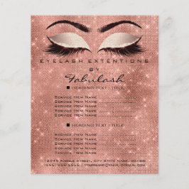 Makeup Beauty Salon Park Glitzer Flyer Blush Lash