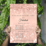 Makeup Beauty Salon Rose Glitzer Preisliste Flyer<br><div class="desc">In der wunderschönen Welt der Schönheit und Eleganz, in der jedes Detail bis zur Perfektion gefertigt wird, verdient Ihr Salon Marketing-Materialien, die seine Eleganz und Anziehungskraft widerspiegeln. Die Einführung des Makeup Beauty Salon Rose Glitzer Preisliste Flyer von Zazzle - eine faszinierende Mischung aus Glamour und Praxisnähe, um Ihren Kunden einen...</div>