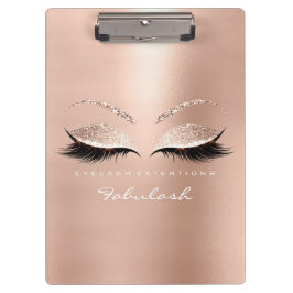 Makeup Beauty Studio Lashes Rose Gold White Klemmbrett
