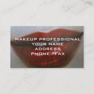 MAKEUP BERUFLICHE GESCHÄFTSKARTE VISITENKARTE
