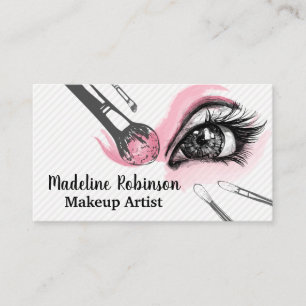 Makeup Brushes Auge Lashes Terminkarte