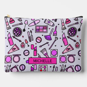 Makeup Cosmetics Illustration Muster Personalisier Zubehörtasche