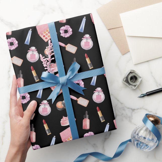 Makeup Cosmetics-Muster Kosmetologie Geschenkpapier (Schenken)