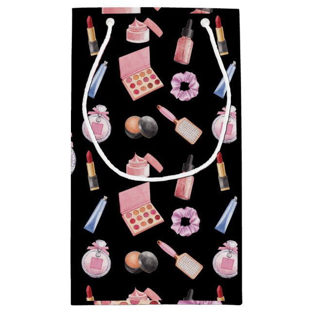 Makeup Cosmetics-Muster Kosmetologie Kleine Geschenktüte (Rückseite)
