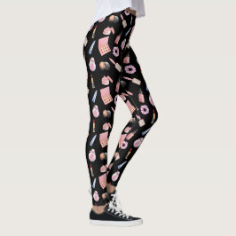 Makeup Cosmetics Muster Trendy Cosmetology Leggi Leggings