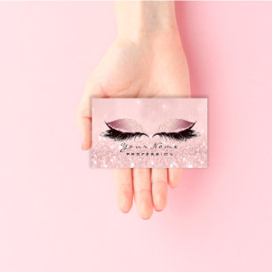 Makeup Eyebrow Eye Lashes Studio Glitzer WELLNESS- Visitenkarte