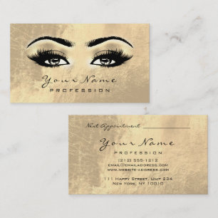 Makeup Eyebrow Eyes Lashes Bestellungskartenfehler Terminkarte