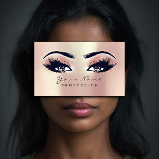 Makeup Eyebrow Eyes Lashes Glitzer WELLNESS-CENTER Visitenkarte