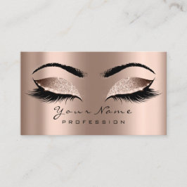 Makeup Eyebrow Eyes Lashes Glitzer WELLNESS-CENTER Visitenkarte
