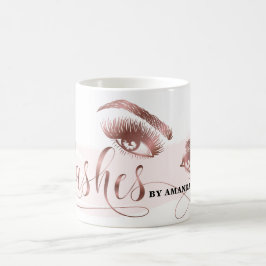 Makeup Eyebrow Eyes Lashes Rose Gold Eyelashes Kaffeetasse