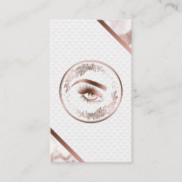 Makeup Eyebrow Eyes Lashes Rose Visitenkarte
