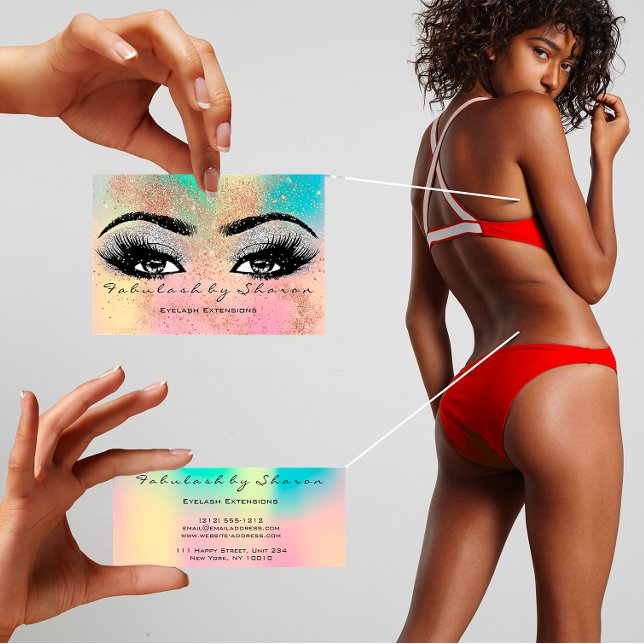 Makeup Eyebrow Lash Glitzer Pastel Spark Esthetici Visitenkarte (#PastelPassion #GlitterGlow #LashLove #EyebrowElegance #MakeupMagic #EstheticianElite #SparkleStatem)