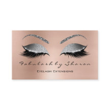 Makeup Eyebrow Lashes Glitzer Diamond Pink Silber