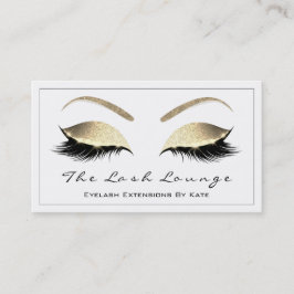 Makeup Eyebrow Lashes Glitzer Gold Schwarz1 Visitenkarte