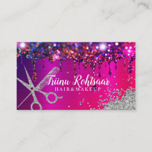 Makeup Eyebrow Lashes Wax Tropfen Rose Holograph Visitenkarte