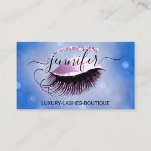 Makeup Eyelash QR-Glitzer-Logo Visitenkarte