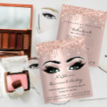 Makeup Eyelashes Schönheitssalon Grüne Augen Tropf Flyer<br><div class="desc">FlorenzK Luxus Schönheitssalon Sammlung</div>