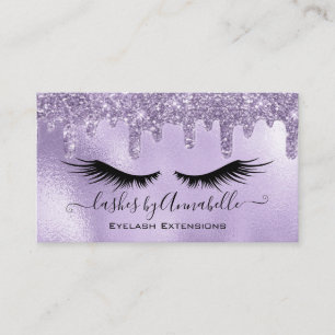 Makeup EyeLashes Sparkle Glitzer Tropfen Schwarz L Visitenkarte