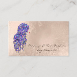 Makeup Hairdresser Lash Mermaid Stellenkarte Terminkarte