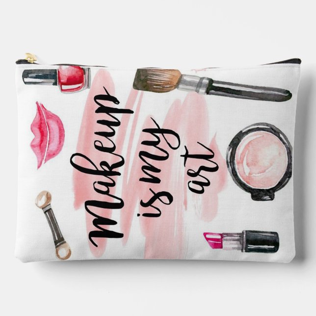 Makeup ist meine Kunst Zubehörtasche (Vorderseite)