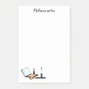 Makeup-Items-Kit mit benutzerdefiniertem Titel Post-it Klebezettel