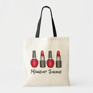 Makeup Junkie Red Lipstick Nail Polnischer Schönhe Tragetasche