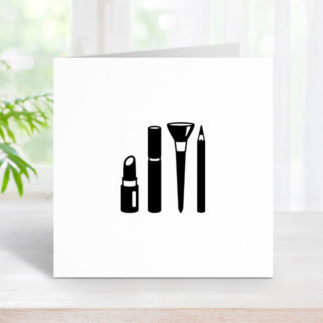 Makeup Kosmetik Lipstick Mascara Loyalitätskarte 1 Gummistempel (Von Creator hochgeladen)