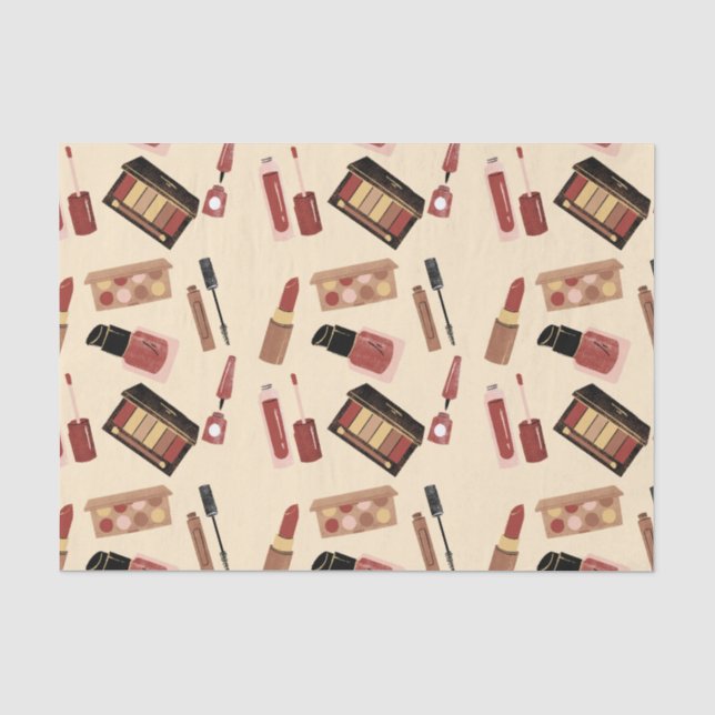 Makeup Kosmetik Schönheitsmuster Kosmetologie Seidenpapier (Vorderseite)