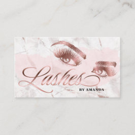 Makeup-Künstler Lash Eyebrow Lashes Marble Rose Go Visitenkarte