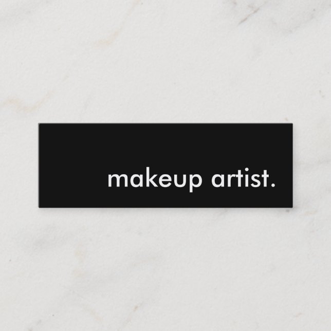Makeup-Künstler. Mini Visitenkarte (Vorderseite)