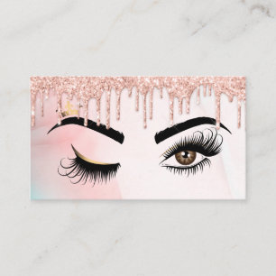 Makeup Künstler Wink Eye Beauty Salon Lash Extensi Visitenkarte