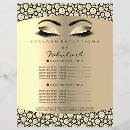 Makeup Lash Beauty Diamond Sepia Flyer Preisliste