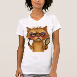 Makeup Meowster – Funny Cat Teen Shirt