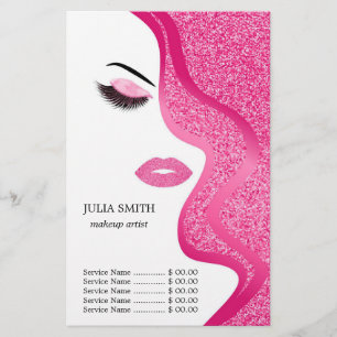 Makeup mit Glitzer-Effekt Flyer