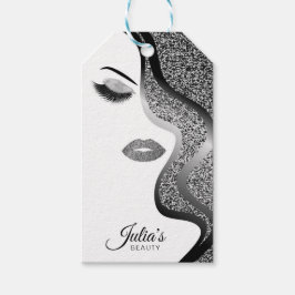 Makeup mit Glitzer-Effekt Geschenkanhänger