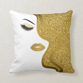 Makeup mit Glitzer-Effekt Kissen