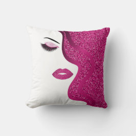 Makeup mit Glitzer-Effekt Kissen