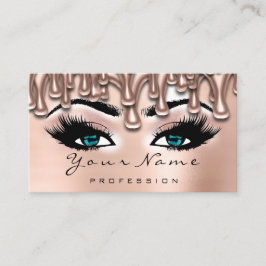 Makeup Nails Lash Makeup Rose Tropfen Blush Blue Visitenkarte