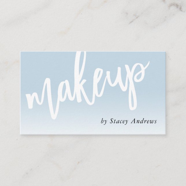 MAKEUP OMBRE FADE niedliche Pinselspitze blass Visitenkarte (Vorderseite)