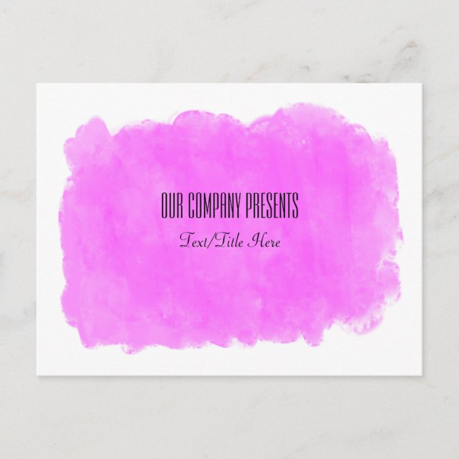 Makeup Pink Beauty Event Workshop Glam Trendy Postkarte (Vorderseite)